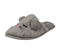 Spot On Pantuflas con detalles de ratón para mujer, gris, 40 EU