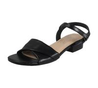Spot On Sandalias casuales de tacón bajo con cierre de hebilla para mujer F12113, Black, 41 EU