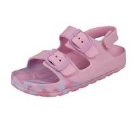 Spot On Sandalias de doble hebilla para niñas H0R378, Rosa y rosa lila, 30 EU