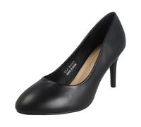 Spot On Zapatos De Tacón Ancho 8cm, Salón Court, Talla UK 3-8