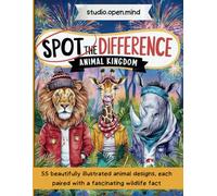 Spot the Difference Activity Book for Seniors, Adults & Teens: 55 Relaxing Images: Watercolor Animal Kingdom Themed - Brain Health Activity Picture Puzzles - Stress Relief (Spot the Difference World)