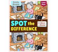 Spot the Difference Book for Adults & Seniors: Animal Brain Games - 42 Cozy Picture Puzzles for Calm Focus and Memory (Stress Relief Picture Puzzle Books)