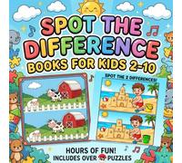 Spot The Difference Book for Kids 2-10: Size 8.5*8.5 | Pages 95 | Find The Differences in Images From -2,3,&5 | Each Level 15 Images | Easy, Intermediate, and Hard | Boys & Girls
