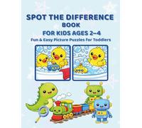 Spot the Difference Book for Kids Ages 2-4: Fun & Easy Picture Puzzles for Toddlers