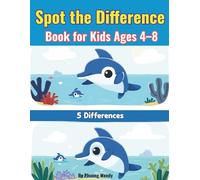 Spot the Difference Book for Kids Ages 4-8: Seek and Find Hidden Pictures with Cute Animals | Fun Spot the Differences Activity Book for Ages 4-6 and 6-8