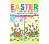 Spot the Difference - Easter Puzzle Book (Travel Size): Brain Games and Picture Puzzles with 70+ Activities for Adults, Kids, Teens and Families - ... Ages 6-8, 9-12 (Fun Activities & Brain Games)