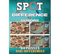 Spot the Difference for Seniors: 64 Find the Difference Games with Full Color Photos