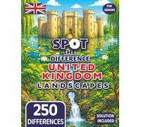 Spot the Difference for Seniors Colorful United Kingdom Landscape Illustrations (Seniors Stay Sharp Series)