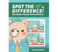 Spot the Difference: Fun Animal Puzzles for Everyone 5+ | 40 Puzzles that boost Focus & Attention | Perfect for Travel & Home