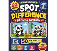 Spot the Difference: Pandas Activity Book for Kids Ages 3-6: 50 Cute Panda Puzzles | Baby Pandas, Bamboo Gardens and Fun Adventures | Find the ... & Relax Toddler Spot the Difference Series)