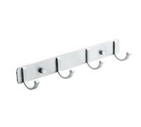 Spotact Perchero de Pared con Ganchos, Soporte para Colgar Toallero, 27.5 * 3 * 3.8 cm, Moderno Blanco para Colgar Ropa Entrada Baño Dormitorio (4 Ganchos, Blanco)