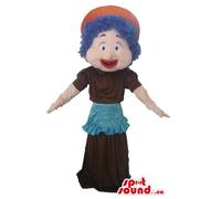 SPOTSOUND Disfraz de mascota de Mary Poppins con pelo morado