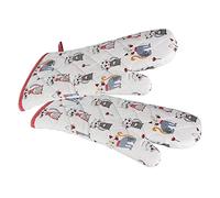 SPOTTED DOG GIFT COMPANY Juego de 2 Manoplas Horno Resistentes al Calor, 100% Algodón Guantes Horno Gatos Simpaticos, Accesorios Cocina Originales, Regalos para Amantes de los Gatos