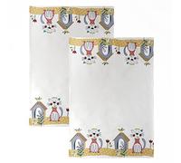SPOTTED DOG GIFT COMPANY Paños de Cocina con Gatos Simpaticos, Juego de 2 Trapos de Algodón 100% Absorbentes 50 x 70cm, Accesorios Cocina Originales, Regalos para Amantes de los Gatos