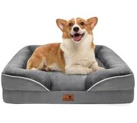 Spotted Play Cama ortopédica para perros con lados, sofá cama para perros medianos, cama de espuma de apoyo para mascotas con funda extraíble lavable, forro impermeable y parte inferior