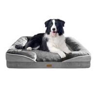 Spotted Play Cama ortopédica para perros con laterales, sofá cama para perros grandes, cama de espuma de apoyo para mascotas con funda extraíble lavable, forro impermeable y parte inferior