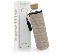 spottle Botella de Agua de Vidrio con Funda de Neopreno, Botella de Borosilicato - Apta para Lavavajillas, Adecuada para Todas las Bebidas, Libre de BPA, 1L