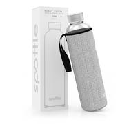 spottle Botella de Agua de Vidrio con Funda de Neopreno, Botella de Borosilicato - Apta para Lavavajillas, Adecuada para Todas las Bebidas, Libre de BPA, 750ml