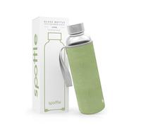 spottle Botella de Agua Vidrio con Funda Neopreno - Borosilicato BPA Free, Apta Lavavajillas, Todo Tipo de Bebidas, 500 ml, 750 ml, 1 L