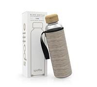 spottle Botella de Agua Vidrio con Funda Neopreno, Borosilicato Libre BPA, Apta Lavavajillas y Todo Tipo Bebidas, Ideal para Uso Diario 550 ml