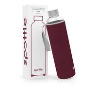 spottle Botella de vidrio con funda de neopreno | Borosilicato, libre de BPA | Apta para lavavajillas y todo tipo de bebidas, 750 ml