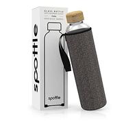 spottle Botella de vidrio con funda de neopreno | Borosilicato, libre de BPA | Apta para lavavajillas y todo tipo de bebidas, 750 ml