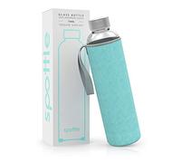 Spottle botella de vidrio con tapa de neopreno de 500ml, 750ml o 1l con tapa protectora y tapón de rosca - botella de agua para deporte, niños y bebidas carbonatadas - apta para el lavavajillas