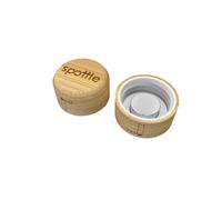 spottle® Tapa de acero inoxidable y bambú para botellas de cristal de 550, 750 y 1000ml / tapa de metal y madera para botellas de cristal/tapas de repuesto (Bambú (antiguo))