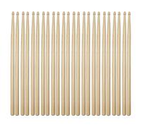 Spourita 12 Pares de 5A, con Punta de Madera para Adultos, NiñOs y Principiantes para Accesorios de PercusióN de Instrumentos Musicales