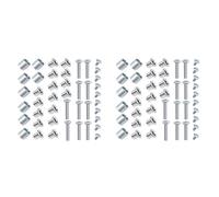 Spourita 2 juegos de separadores de eje de patines en línea, espaciadores de rueda de patín, espaciadores de rodamientos, accesorios para patines, piezas con ejes y ejes tornillos, A