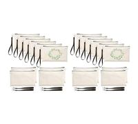 Spourita 20 Piezas Estuche para Bolígrafos en para Sublimación Bolsas para Manualidades DIY Estuche de Lápices Lona Bolsa Maquillaje de Lona Bolsas de Cosméticos Estuche de Lápices