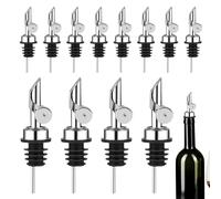 Spouts for Bottles,12X Licor Bottle Purers - Stainless Steel Wine Liquor Pourer for Pouring Olive Oil Sauce Vinegar4.72 InchesTable Setting Enhancement Wide Range of Use