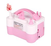 SPOWAY Bomba para Inflador Globos, Bomba de Globo de Aire eléctrica con 2 Anudador 110V 600W Inflador/soplador de Globos eléctrico portátil de Doble Boquilla para decoración de Fiestas