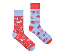 Spox Sox Casual Unisex: calcetines divertidos, locos y coloridos para hombre y mujer, corazones, 36-39
