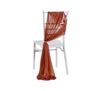 SPPEOUKJ 10/50PCS Chiffon Chair Sashes Wedding Chair Decoration For Wedding Aisle Decorations Party Banquet Event Baby Shower 17x250cm(Red,10 pcs)