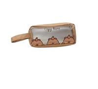 SPPEOUKJ Bolsa para BolíGrafos 1 Estuche Creativo de Gran Capacidad for lápices, Bonito Estuche de Dibujos Animados con diseño de Capibara, Bolsa de papelería, útiles Escolares. para LáPices(A1)