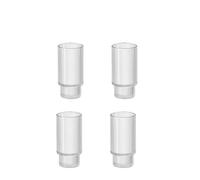 SPPEOUKJ Coffee Glass Cups Stackable Glassware Stripe Simple Transparent Cocktail Bar Beverages Soda Milk Juice Drink Mugs Cup Drinkware(380ml 4pcs)