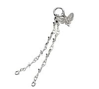 SPPEOUKJ Colgante de calavera polilla retro desmontable, cadena decorativa for zapatos, hebilla de fácil liberación, botín de metal, accesorio DIY