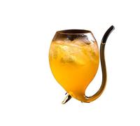 SPPEOUKJ Transparent Creative Wine Glass Cup Cocktail Glass Cup with Straw For Drinks Beer Clear Wine Glasses Drinkware Bar Tool Gift(01)