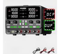 SPPS3010-2KD - Fuente de alimentación CC de doble canal de precisión de 600 W, 0-60 V, 10 A, 20 A, salida independiente, 1 tecla serie/modo paralelo (SPPS3010-2KD 30V 10A)