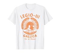 SPQR 3ª Legión Legio 3 Legionario Romano Camiseta gráfica económica, Hombre, Blanco, M
