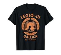 SPQR 3ª Legión Legio 3 Legionario Romano Camiseta gráfica económica, Hombre, Negro, S