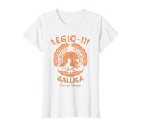 SPQR 3ª Legión Legio 3 Legionario Romano Camiseta gráfica económica, Mujer, Blanco, M