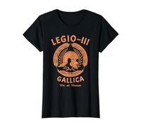 SPQR 3ª Legión Legio 3 Legionario Romano Camiseta gráfica económica, Mujer, Negro, XL