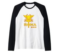 SPQR Águila Imperio Romano Antigua Roma Veni Vidi Vici Camiseta Manga Raglan