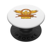 SPQR Águila Romana Antigua Águila Legionaria Estándar Aquila PopSockets PopGrip Adhesivo