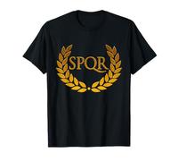 SPQR Corona Laurel Roma Imperio Honor Histórico Regalo Camiseta