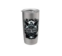 SPQR Custodes Gloriae Águila Romana Roma Diseño Vaso térmico de acero inoxidable de doble pared
