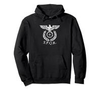 SPQR Eagle Emblema Estándar del Imperio Romano Sudadera con Capucha