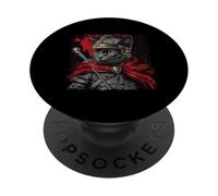 SPQR Empire Roman Legion Gato Guerrero gráfico japonés PopSockets PopGrip Adhesivo